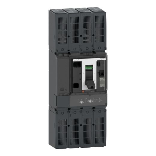 C1BN2TM10HD, MCCB, ComPacT NSX1200N DC, 50kA/600VDC, 2 poles, TM-DC trip unit 1000A