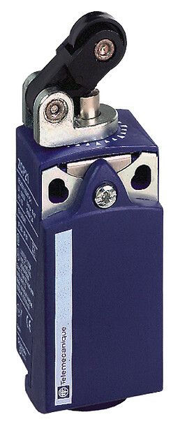 XCKP2121P16, Limit switch XCK, thermoplastic plastic roller lever plunger Hor, 1NC+1NO, snap, M16