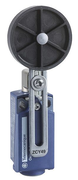 XCKP2149P16, Limit switch XCK, plastic roller lever Ø50 variable length, 1NC+1NO, snap, M16