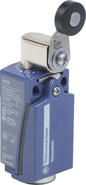 XCKD2118P16, Limit switch XCK, thermoplastic roller lever, 1NC+1NO, snap, M16