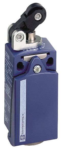XCKD2121P16, Limit switch XCK, thermoplastic plastic roller lever plunger Hor, 1NC+1NO, snap, M16