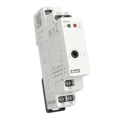 HRN-55, 3-phase sequence monitoring relays HRN, 1CO, 0.1..10s, 300..500V, fixed