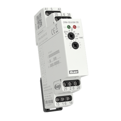CRM-183J/UNI-ZR, Power ON timer relay CRM, 0.1s..10hrs, 3CO, 12-240V AC/DC