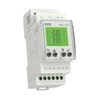 HRN-100, 3-phase multifunction voltage monitoring relay HRN, 2CO, 155..500V, LCD display