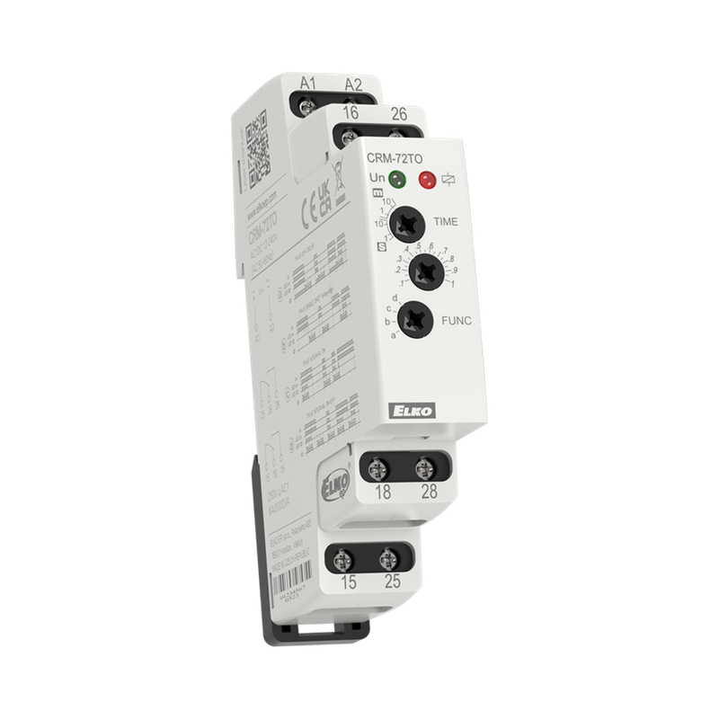 CRM-72TO/UNI, Power OFF timer relay CRM, 0.1s..10m, 2CO, 12..240V AC/DC