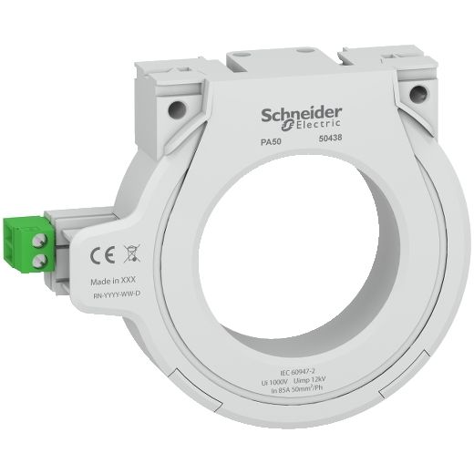 50438, Closed toroid for residual current protection PA, 50mm, 85A