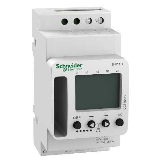 CCT15443, Programmable time switch IHP, 24h/7d, 2CO, 16A, 230V AC