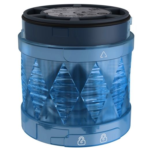 XVUC26, Illuminated LED unit XVU, Ø60, steady, blue, 24V AC/DC, IP65