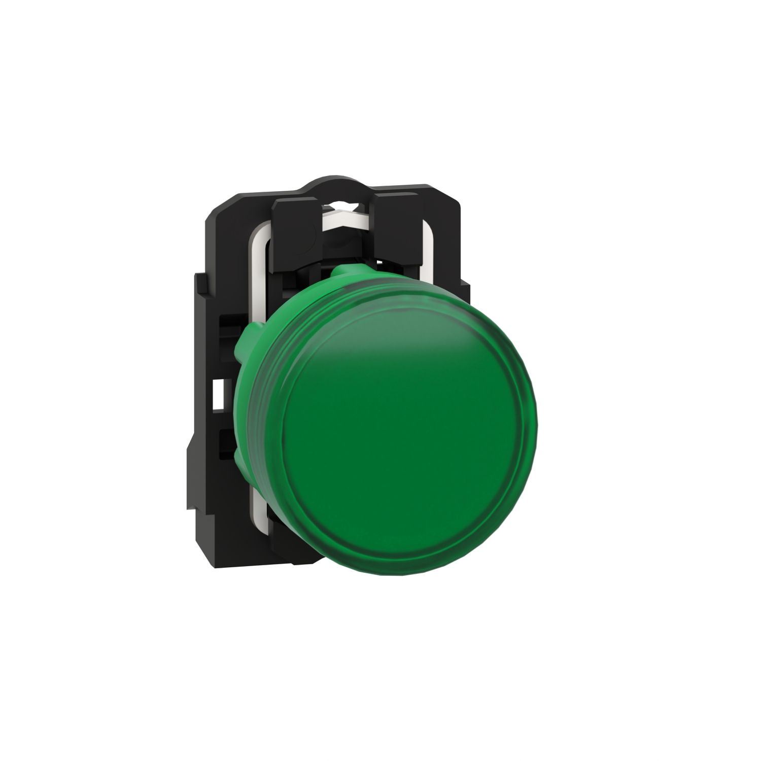 XB5AVM3, Pilot light XB5, Ø22, plastic, green, LED, 230..240V AC