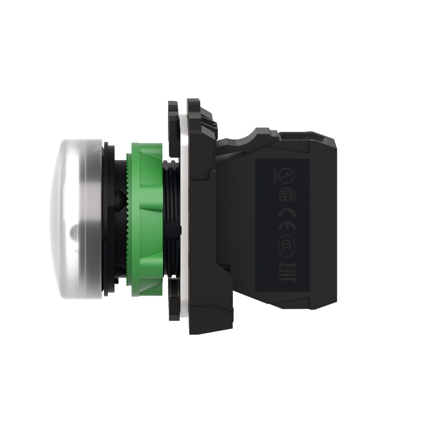 XB5AVM1, Pilot light XB5, Ø22, plastic, white, LED, 230..240V AC
