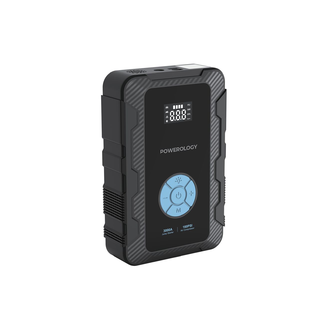 Powerology Jumpstart with Air Pump PD45W 3000A Max Current 20000mAh
