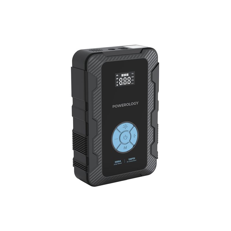 Powerology Jumpstart with Air Pump PD45W 3000A Max Current 20000mAh