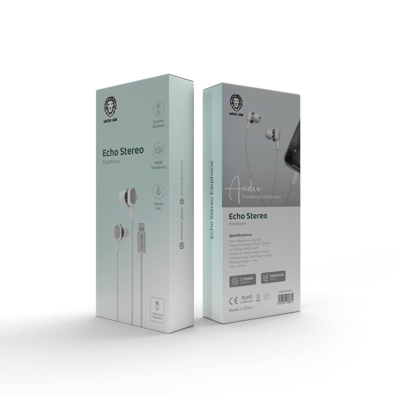 Green Lion Echo Stereo Earphone with Lightning Interface