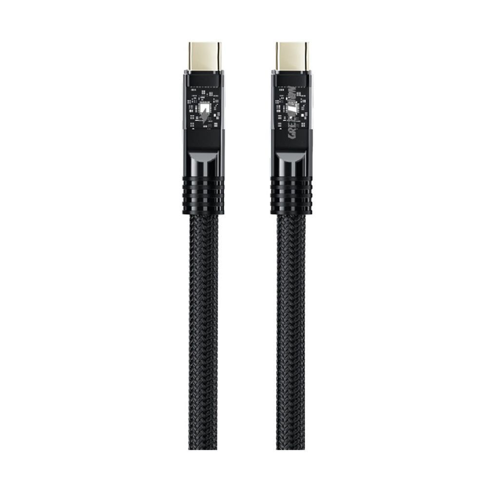 Green Lion Led Braided Usb-C to Usb-C 60W