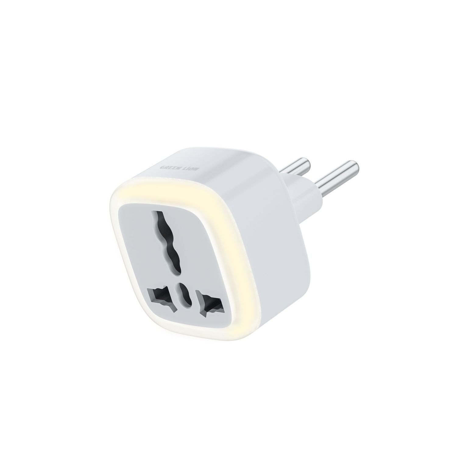 Green Lion Universal Conversion EU Plug with light