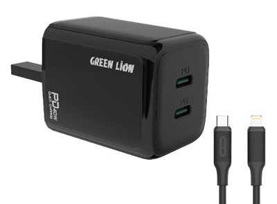 Green Pd20W+Pd20W Total：40W +Tc-Iph Cable 1M Uk Plug
