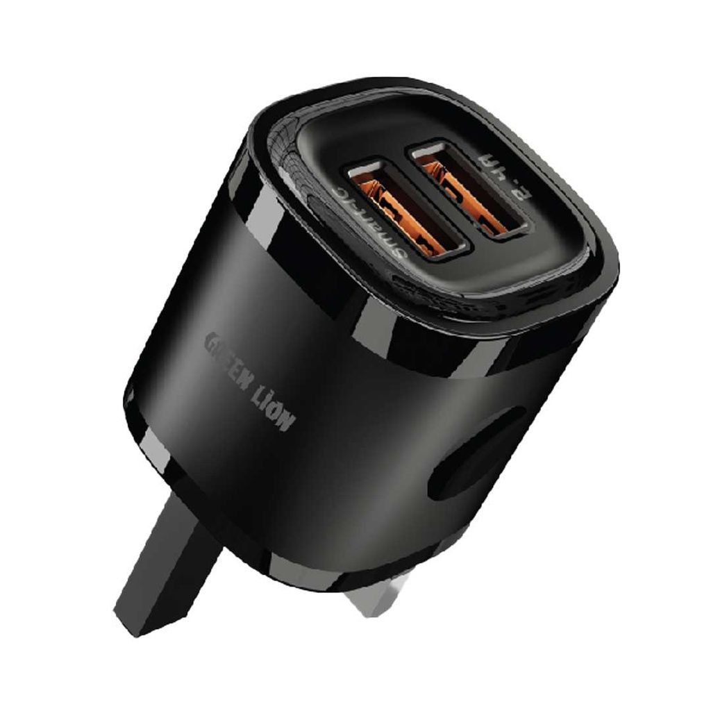 Green Lion Dual USB Mini Wall Charger