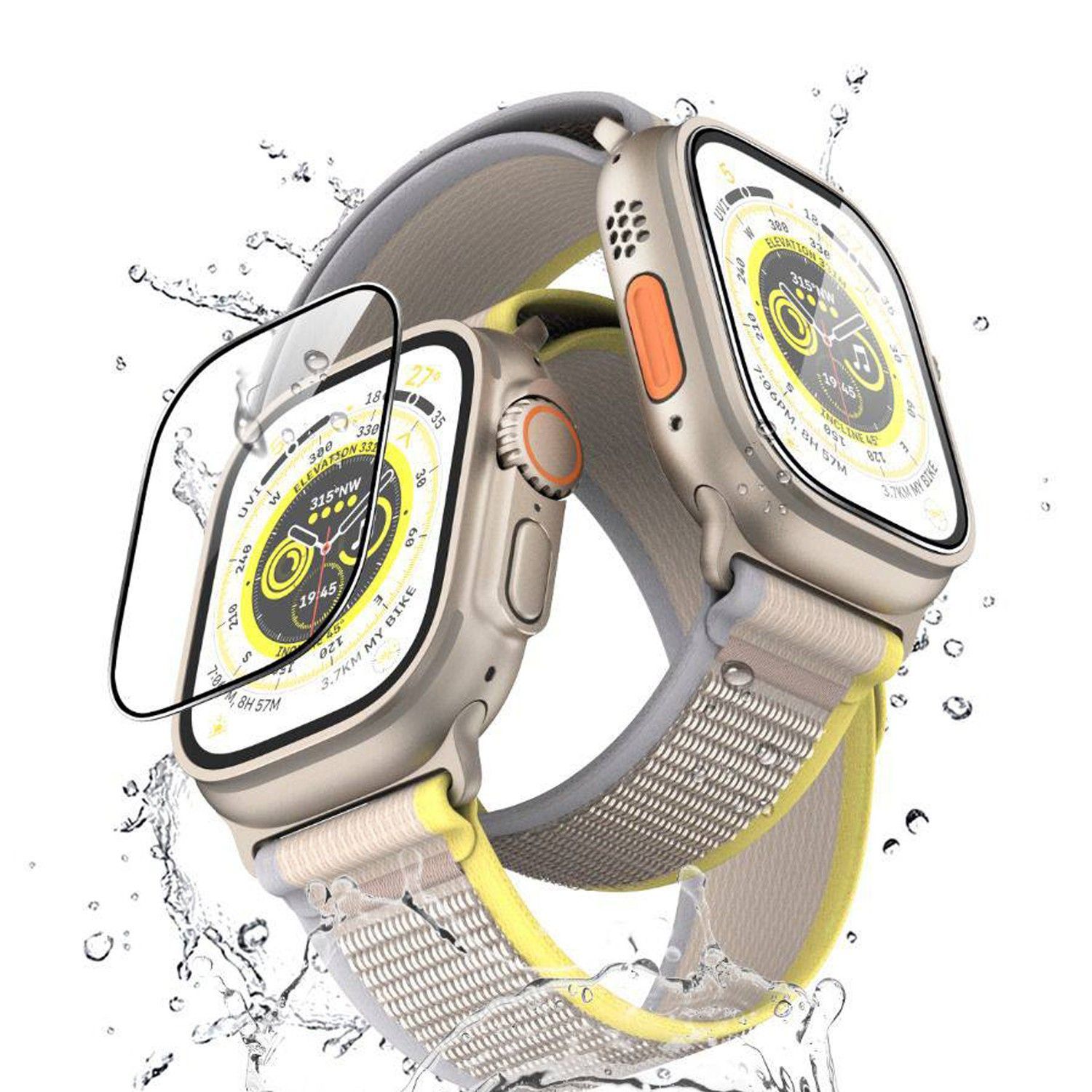 Green Lion Ultra Pro HD Glass Full Protection for Apple Watch 49mm