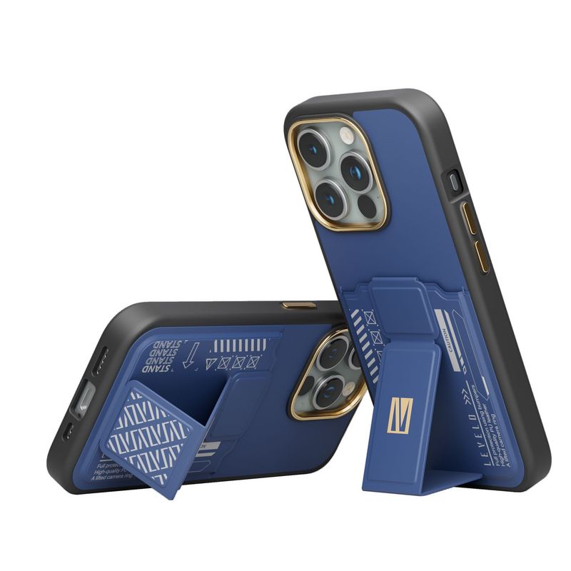 Levelo Morphix Gripstand Case With Cardholder For iPhone