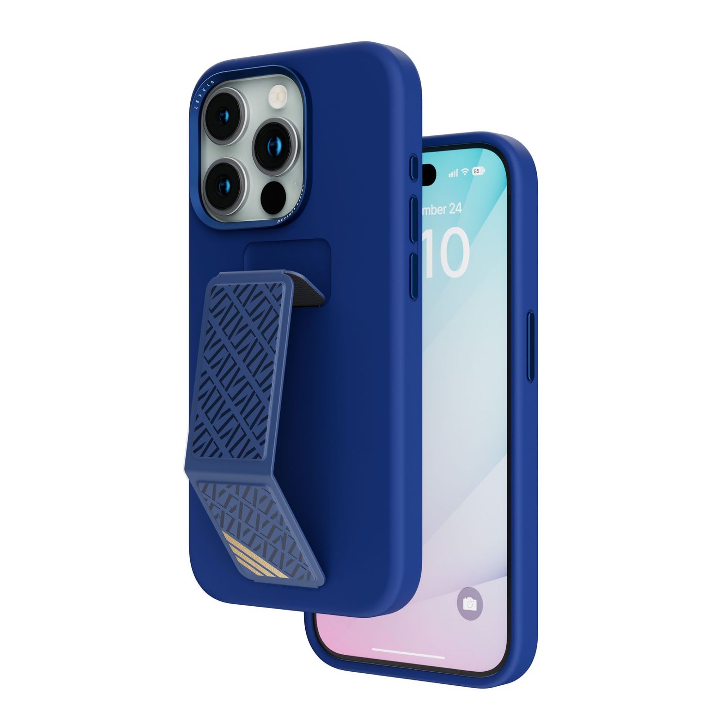 Levelo Morphix Silicone Case With Leather Grip For iPhone