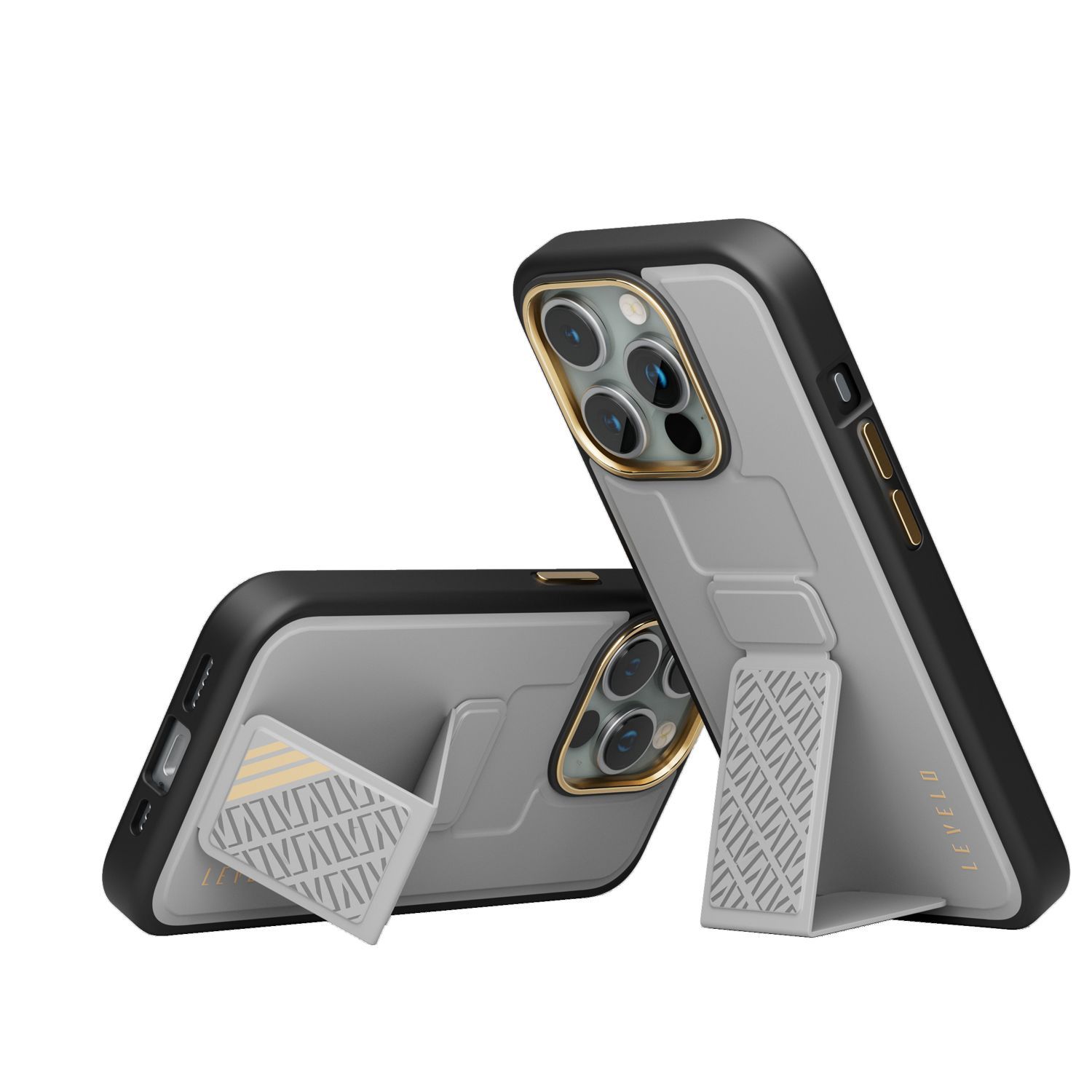 Levelo Morphix Cuero Gripstand Case