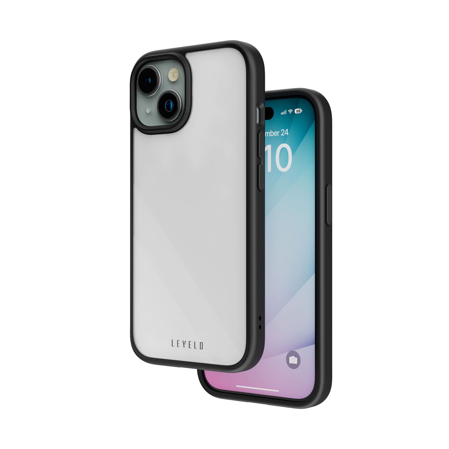 Levelo Solo Case For iPhone 15 - Black [ LVLSC15BK ]