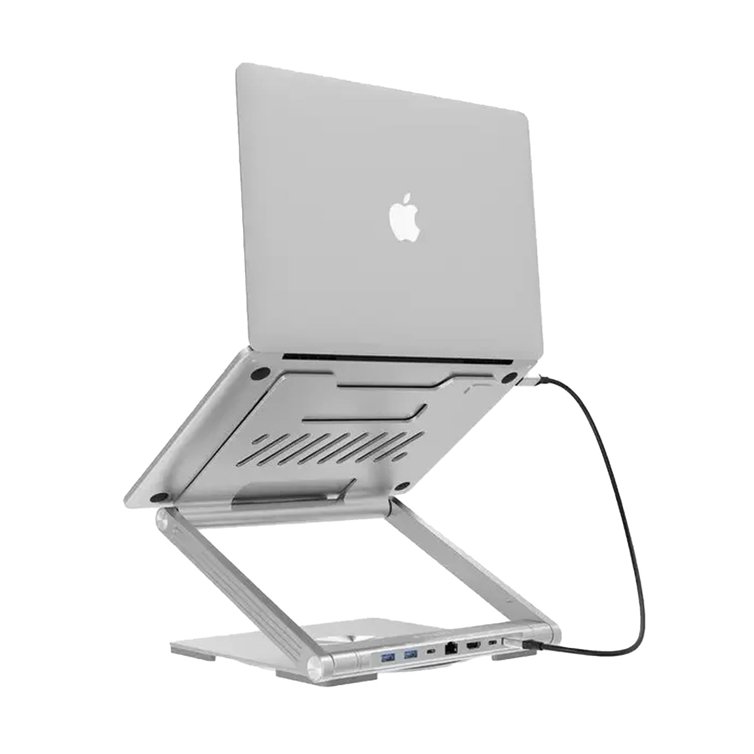 Levelo AeroLink Laptop Stand With Built-In Portable 7 In 1 Hub