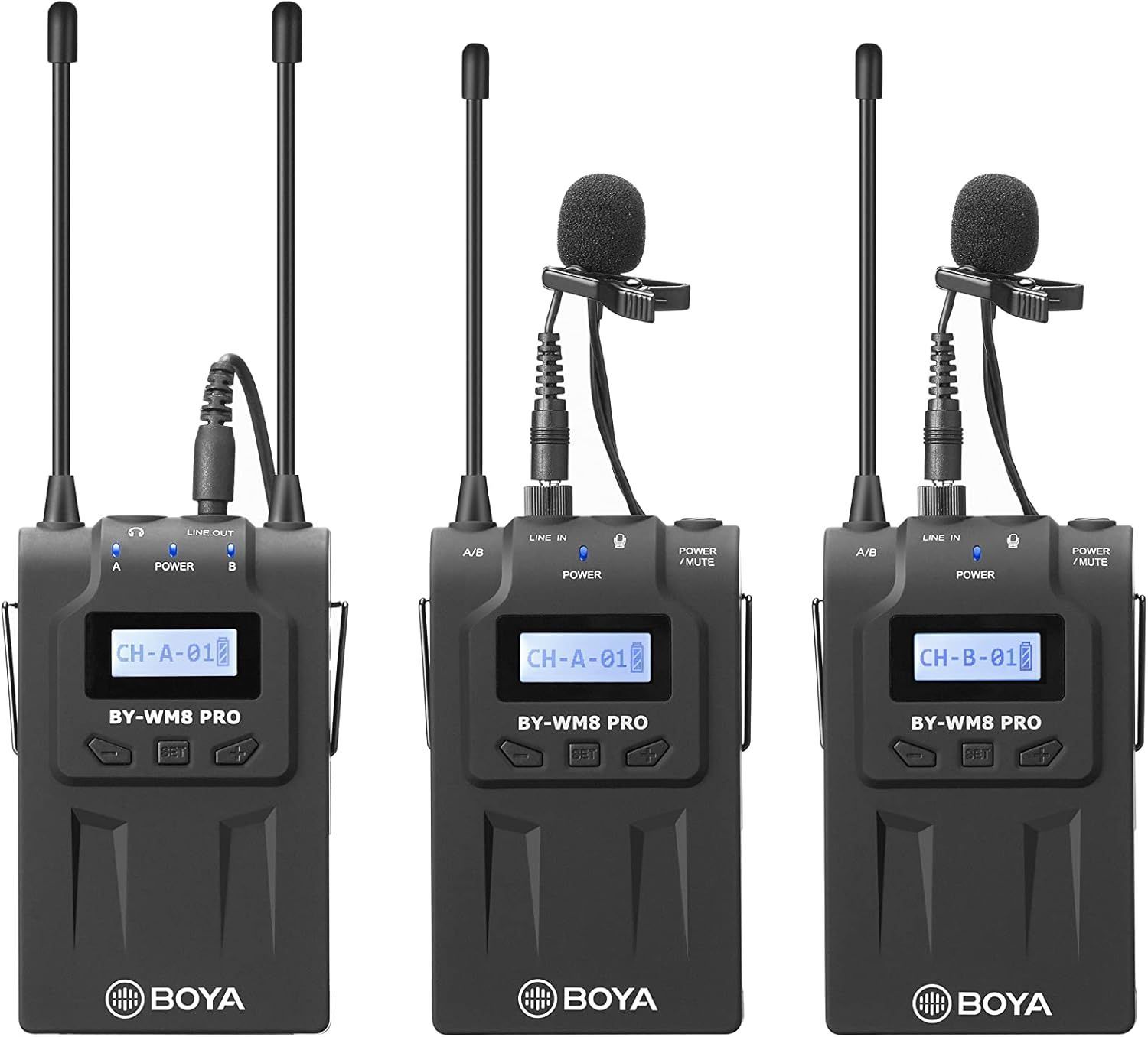 BOYA DUAL-CHANNEL DIGITAL WIRELESS MICROPHONE  WM4 PRO-K2