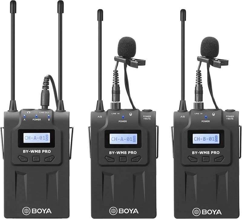 BOYA DUAL-CHANNEL DIGITAL WIRELESS MICROPHONE  WM4 PRO-K2