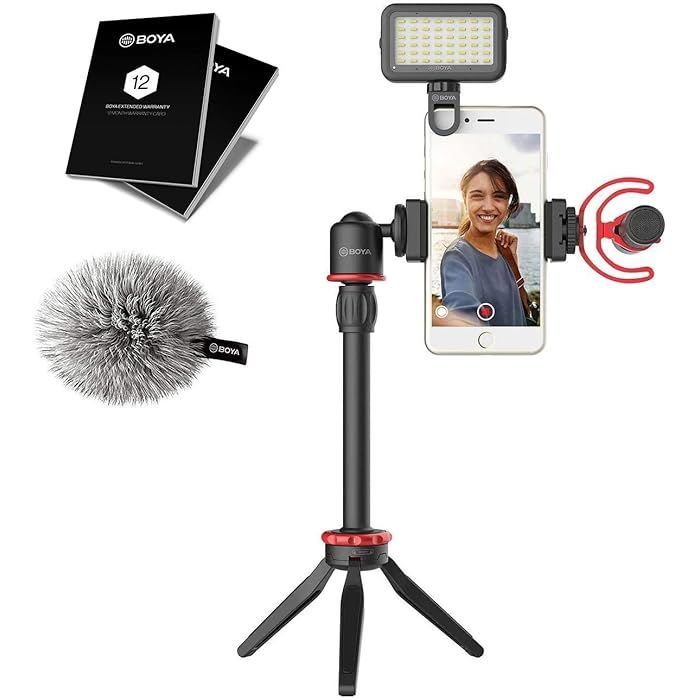 The BOYA BY-VG350 is an all-in-one smartphone video kit