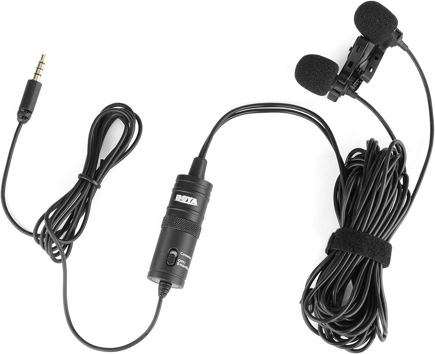 The BOYA Dual Omnidirectional Lavalier Mic M1DM