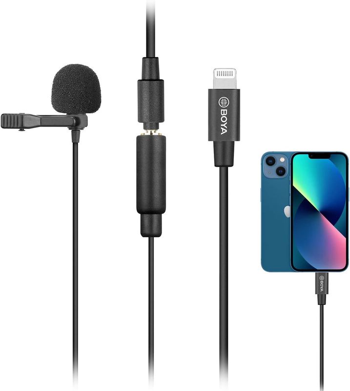 The BOYA Lavalier Lightning Connector Microphone M2