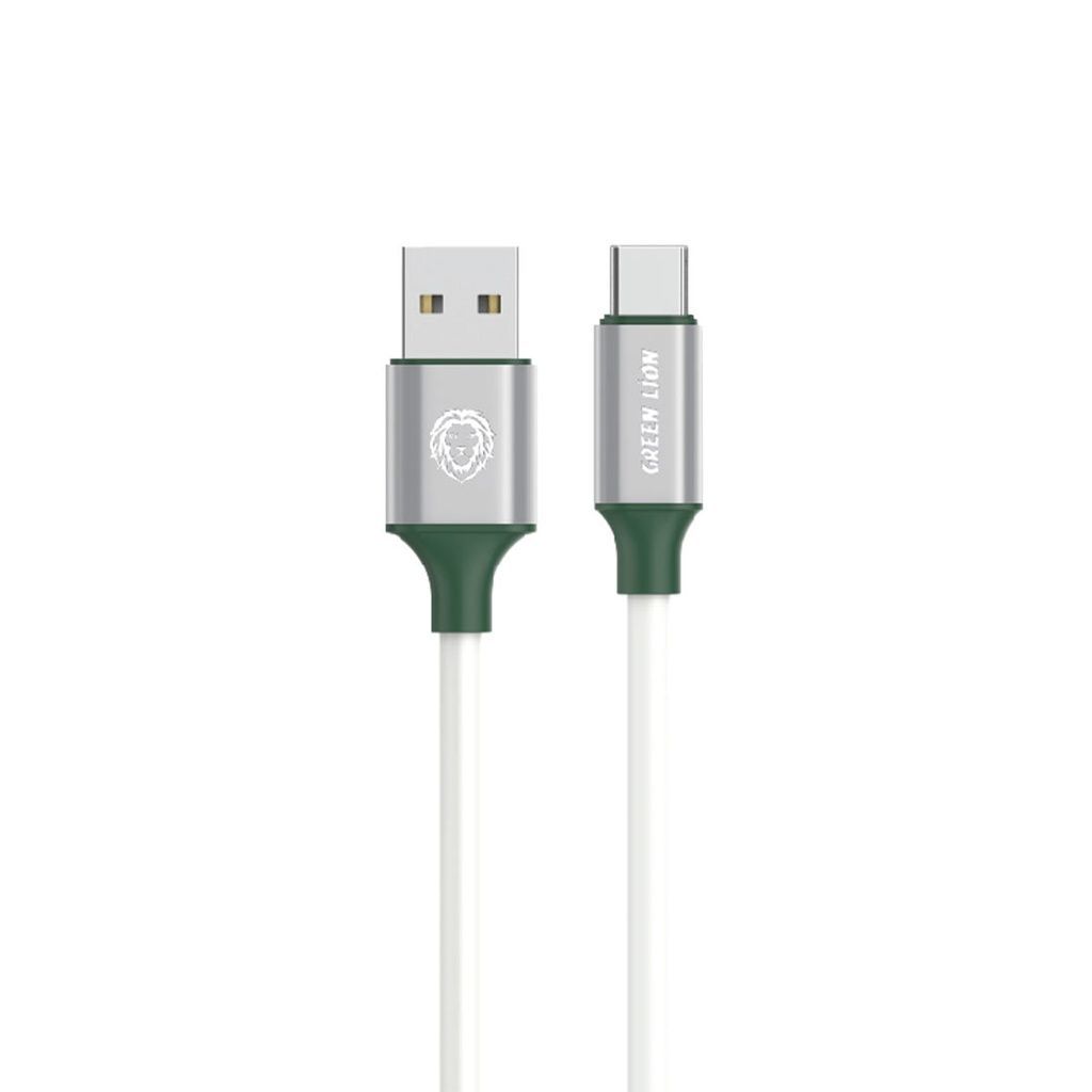 Green Lion PVC USB-A to Type-C Wide Cable 1M