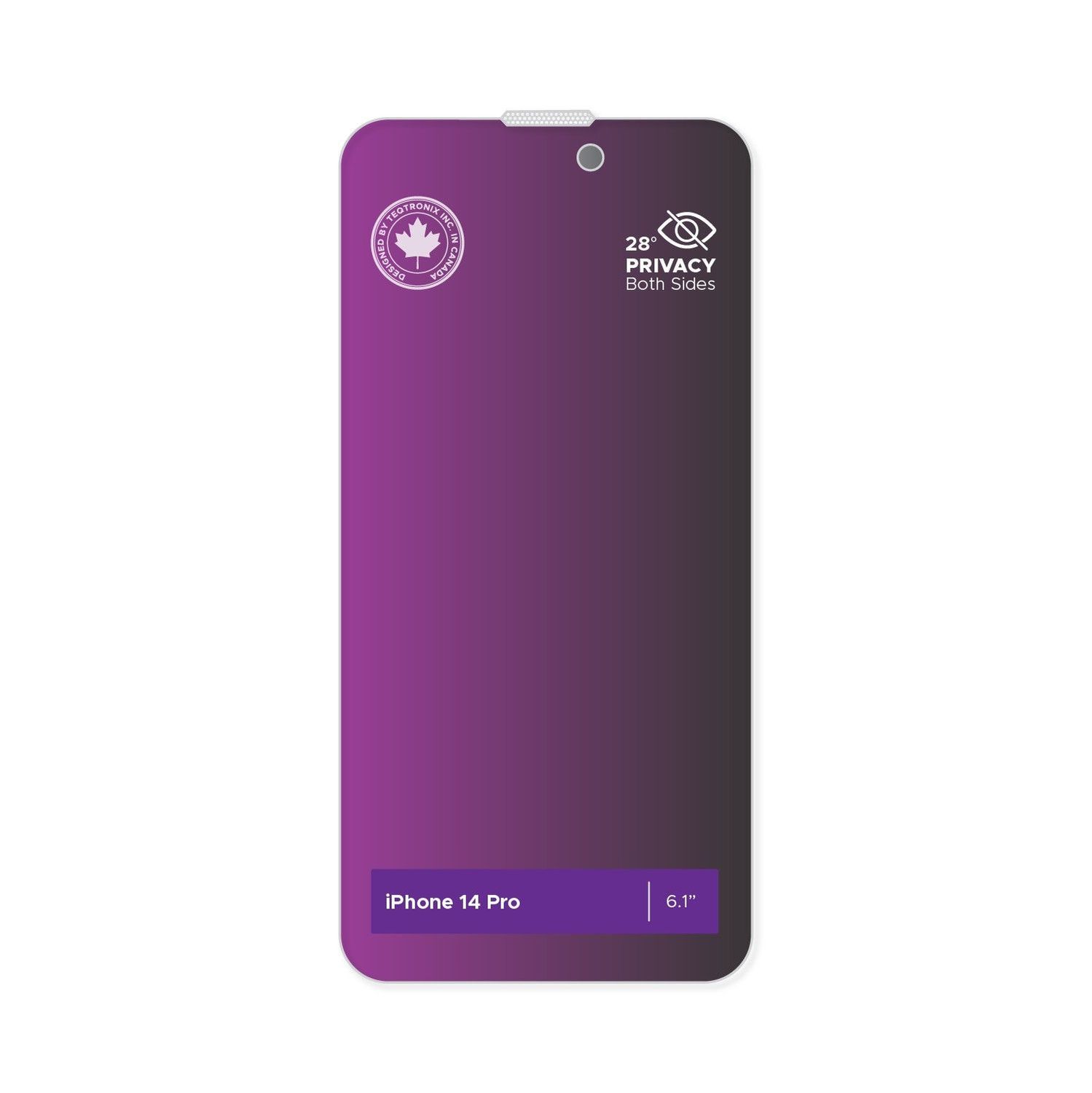 Levelo Privacy Black-Edition Twice Tempered Screen Protector