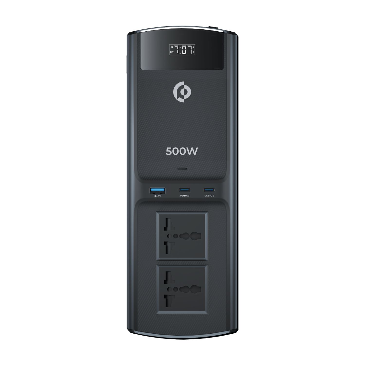 Powerology Car Charger 500W with Universal Sockets