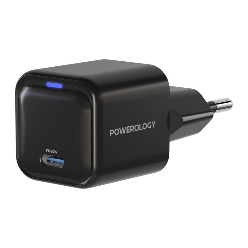 Powerology Ultra-Compact GaN Charger PD 20W EU