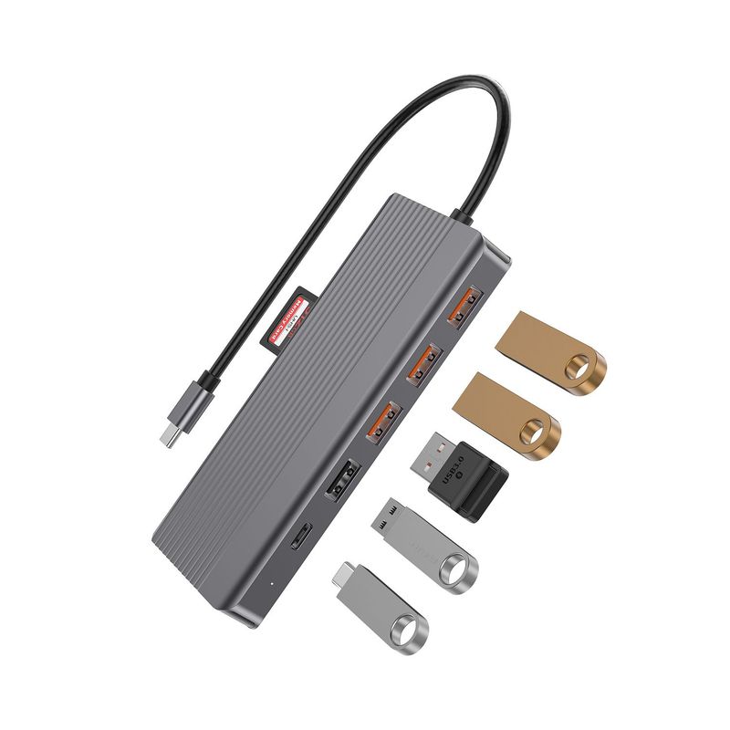 Powerology 13in1 USB-C Hub 4K HDMI Type-C