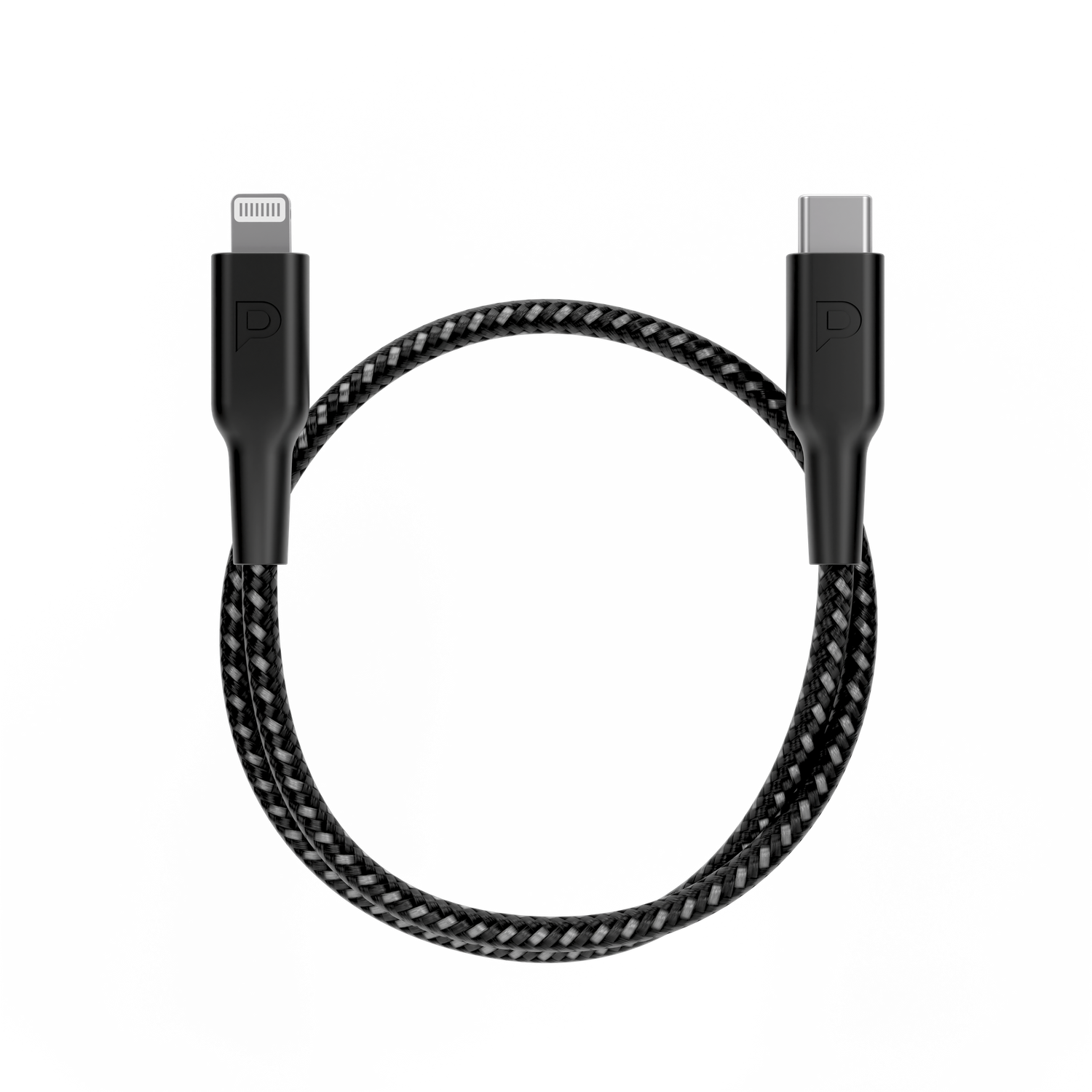 Powerology MFI Braided Type-C to Lightning Cable 30CM