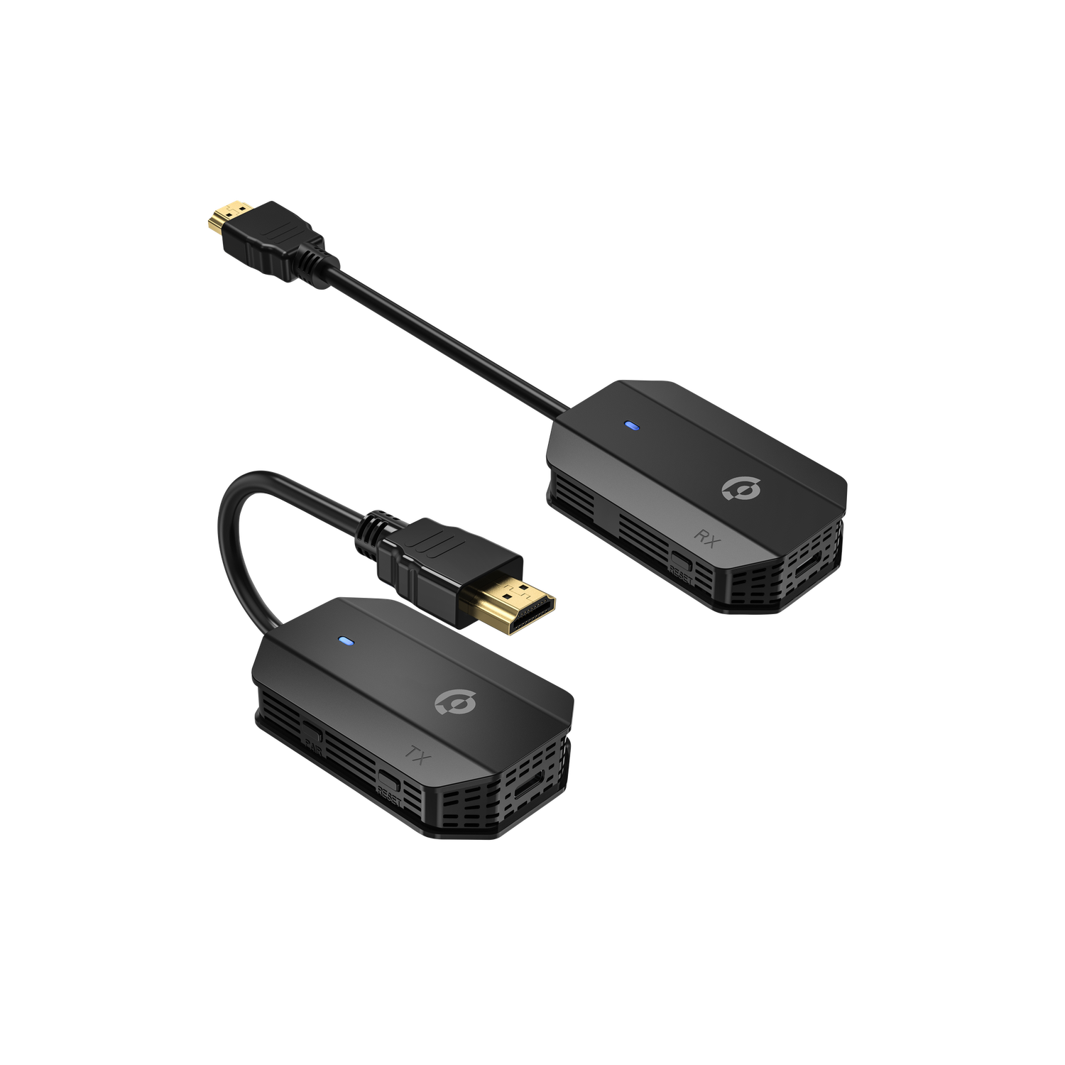Powerology Wireless HDMI Mirroring Adaptor Pair with USB-C Cable