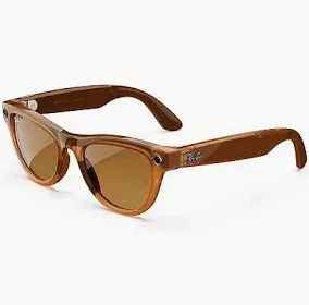 Ray-Ban META SKYLER SHINY CARAMEL POLAR BROWN