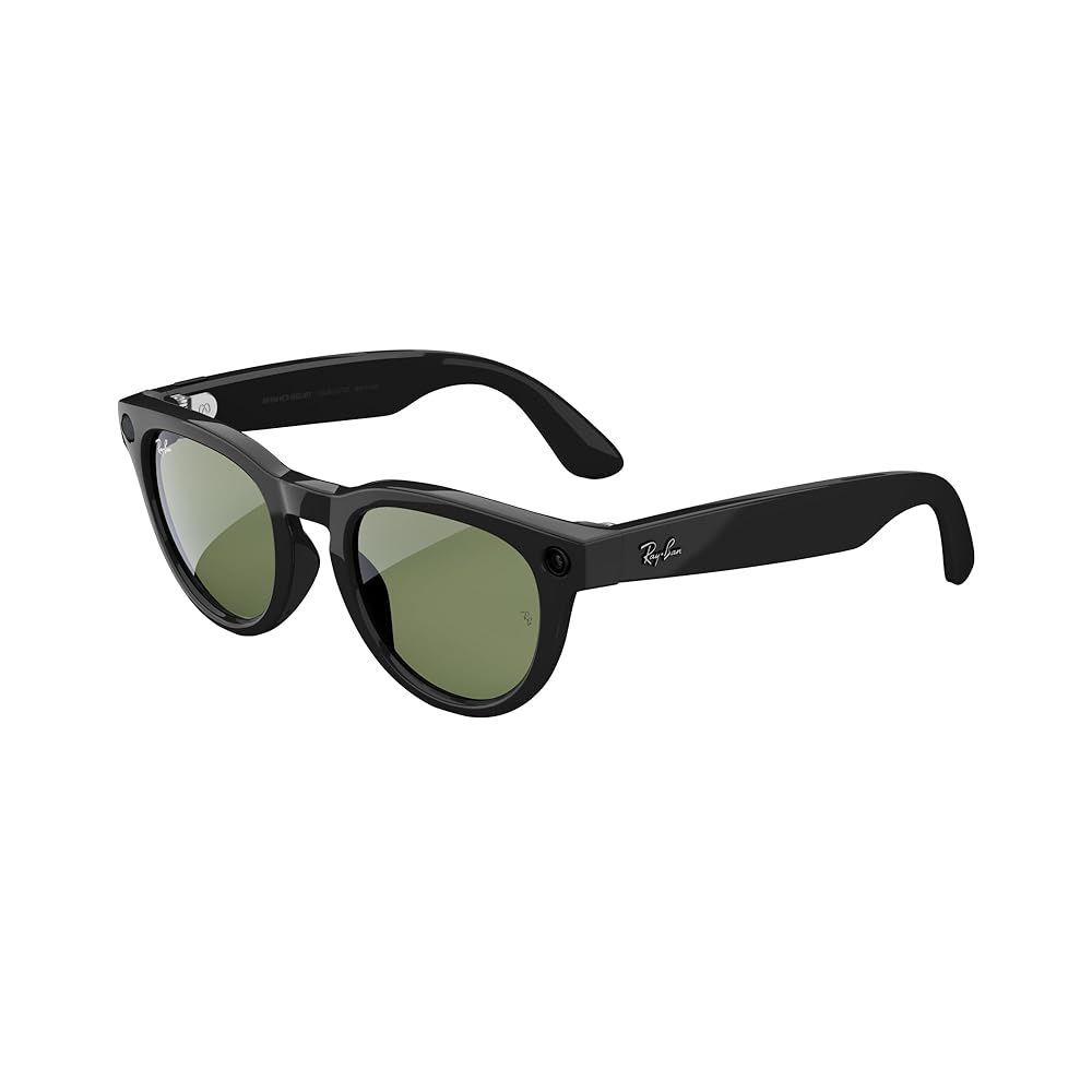 Ray-Ban META SKYLER SHINY BLACK POLAR G15 GREEN