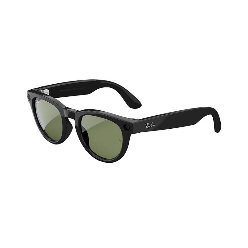 Ray-Ban META SKYLER SHINY BLACK POLAR G15 GREEN