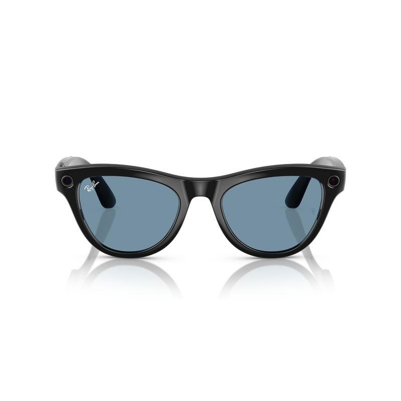 Ray-Ban META SKYLER SHINY BLACK TRANSITIONS CERULEAN BLUE