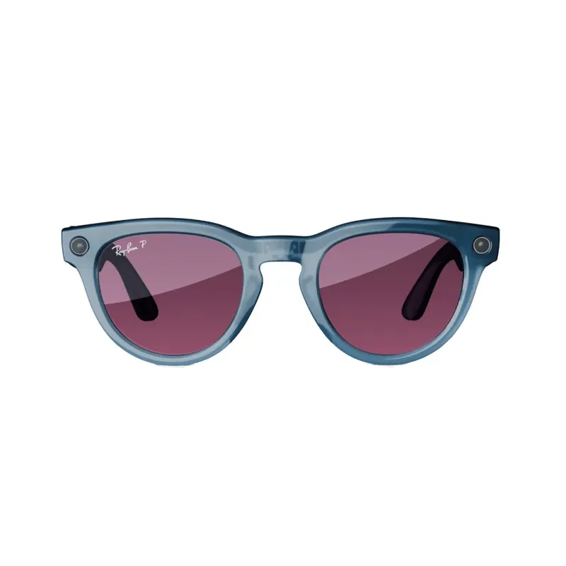Ray-Ban META HEADLINER SHINY JEANS POLAR DUSTY RED