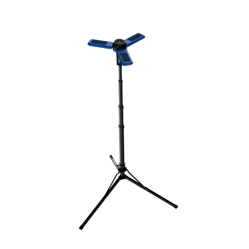 Powerology Camping Solar Foldable Tripod LED Light