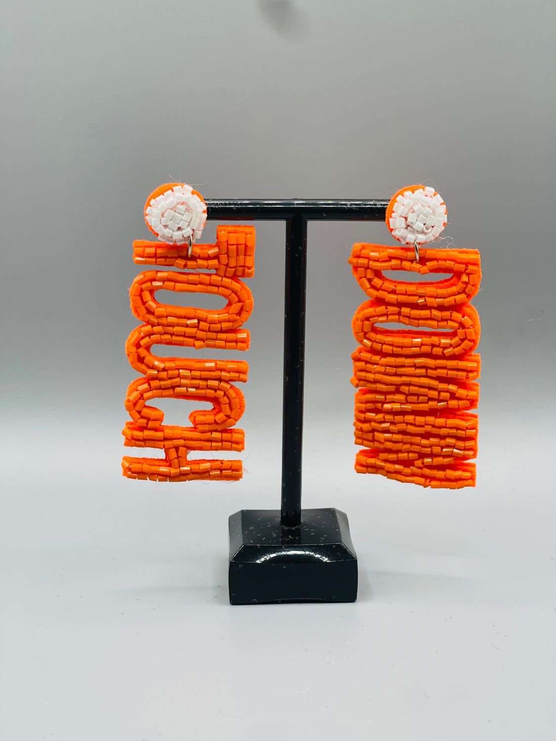 ​Touchdown Triumph Earrings (Orange)