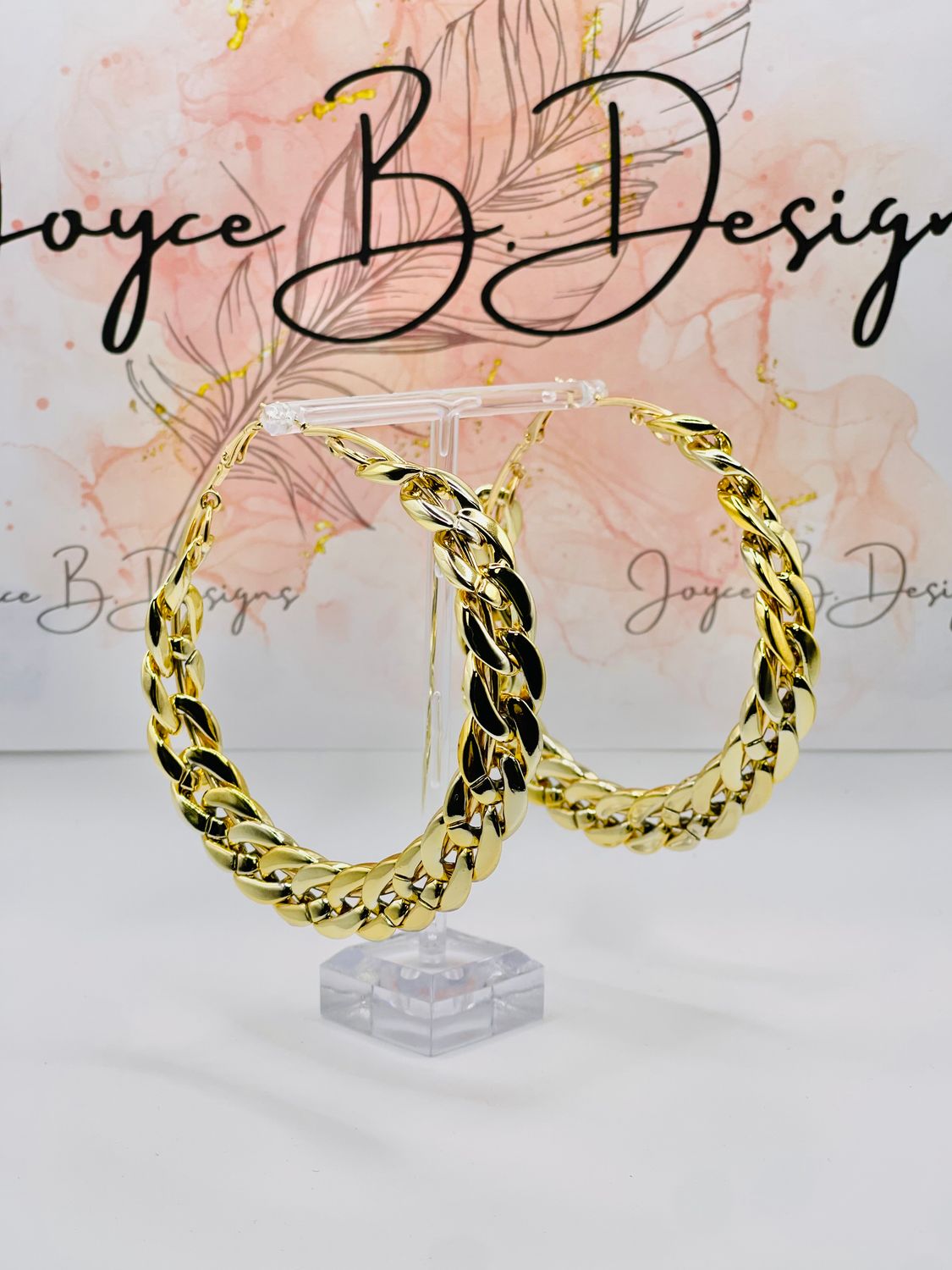 Golden Chain Hoops