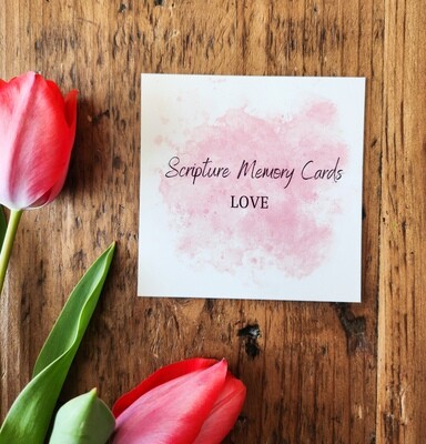 Scripture Memory Cards: Love