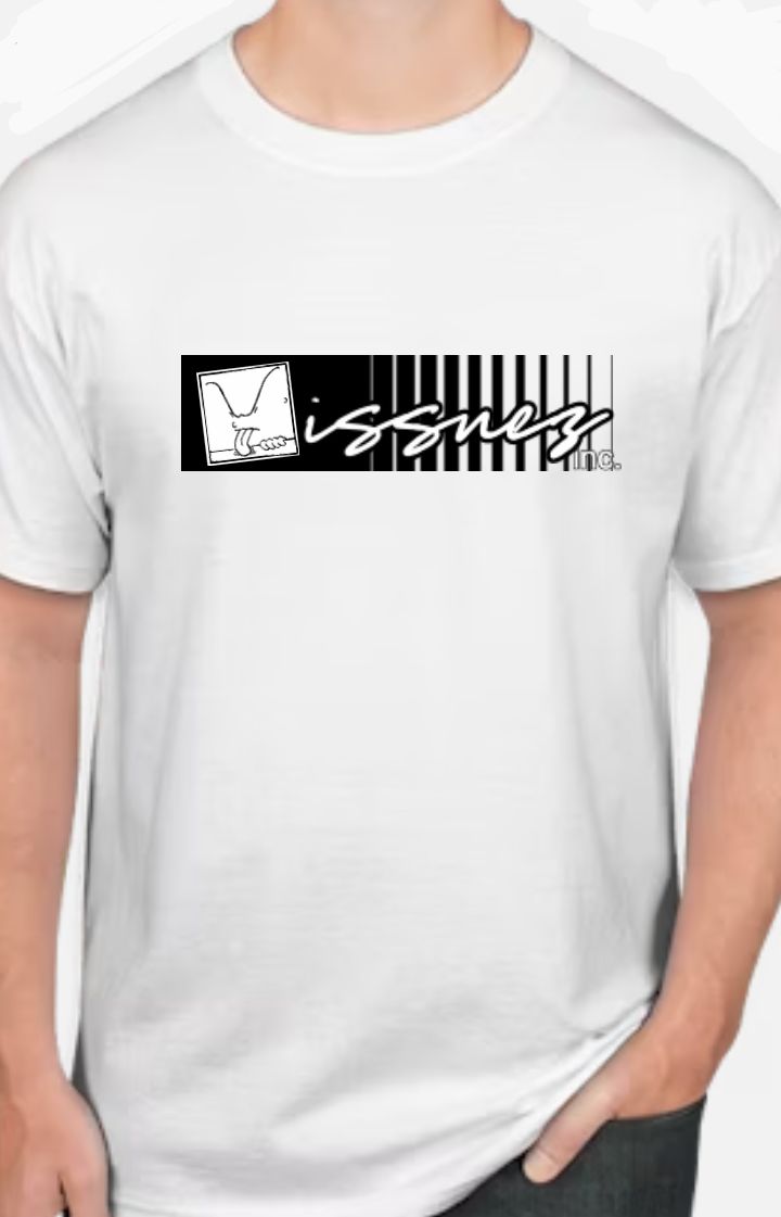 Issuez/White/Black-Fade-tee