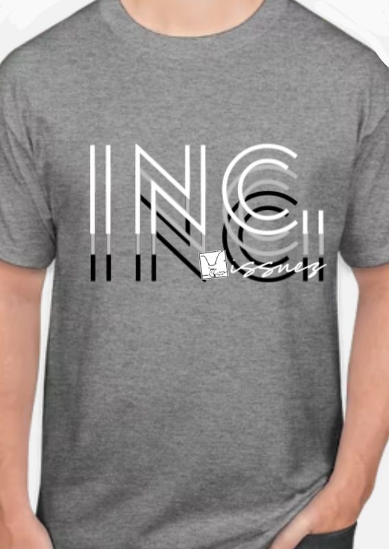 3D-Effect/Grey-tee